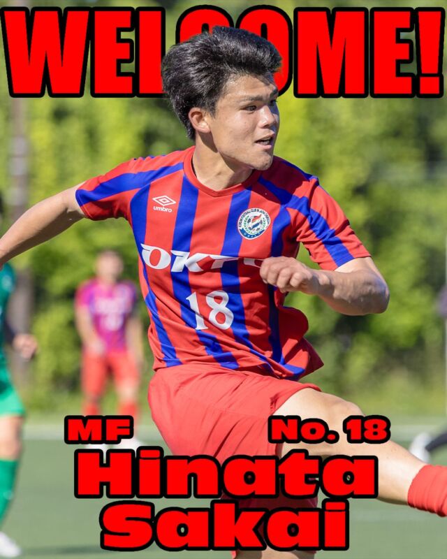 【新加入選手リリース✅】

背番号18 MF 阪井 暖選手
加入のお知らせ📢

ウェルカム！暖！

阪井 暖 選手からのコメント🎤
「シーズン途中ですが、Osaka City SCより加入しました、
阪井暖です。
大学時代からお世話になっていたチームに恩返しができるように、まずは関西リーグ復帰を目標に、
OKFCが楽しく強いチームになれるように
貢献したいと思います。
OKFCのチャンスメーカーになれるように
頑張りますので、応援よろしくお願いします！」

【選手 プロフィール （2026年6月時点）】
名前：阪井 暖（さかい ひなた)
ポジション：OMF/MF
背番号：18
生年月日：2002/04/14(24歳）
身長/体重：174cm/71kg
経 歴：小山田SC→セレッソ大阪U-12
→セレッソ大阪U-15→愛媛FC U-18
→桃山学院大学体育会サッカー部→Osaka City SC
前所属：Osaka City SC

#ミレ信用組合
#アプロワーク
#Bond
#大阪社会人サッカー
#大阪プラチナリーグ